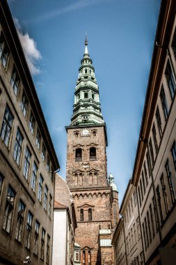 Kopenhag, Danimarka - 29 Temmuz 2019. Kopenhag Şehri, Danimarka, İskandinavya. Güzel bir yaz günü