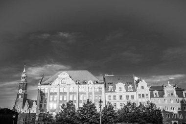 Wroclaw 'ın muhteşem, güzel sokakları