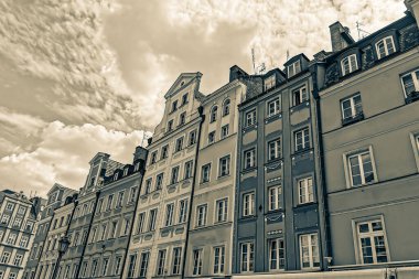 Antik Avrupa şehrinin sokakları ve meydanları