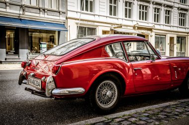 Kopenhag, Danimarka - 18 Temmuz 2019. Güzel Kopenhag mimarisi, Kopenhag 'da seyahat