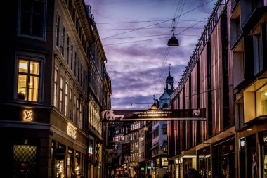 Kopenhag, Danimarka - 29 Temmuz 2019. Kopenhag Şehri, Danimarka, İskandinavya. Güzel bir yaz günü