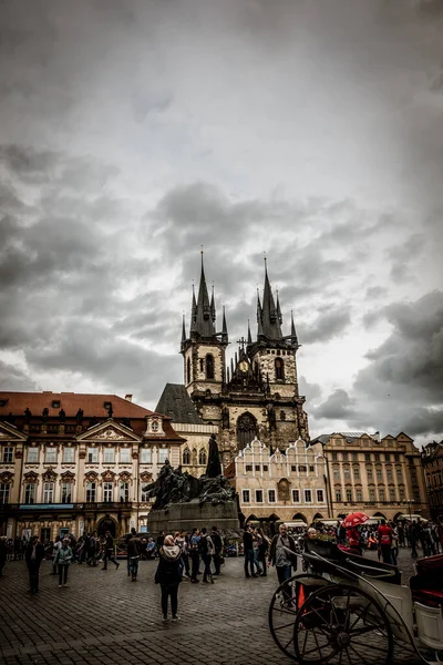 Prag Tjeckien September 2019 Vackra Gator Och Arkitektur Hösten Prag — Stockfoto