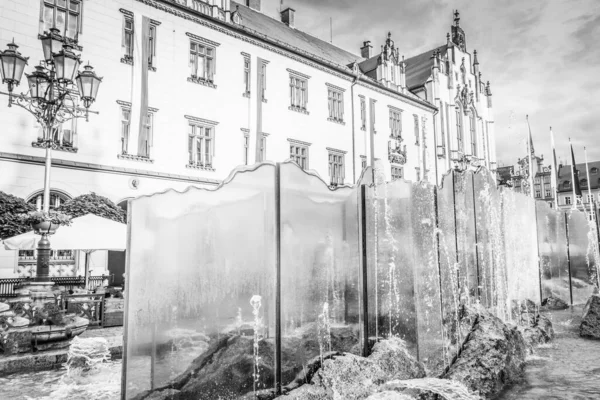 Breslau Zentraler Marktplatz Mit Alten Bunten Häusern — Stockfoto