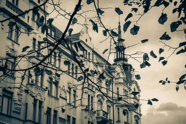 stock image Beautiful streets and architecture of autumn Prague