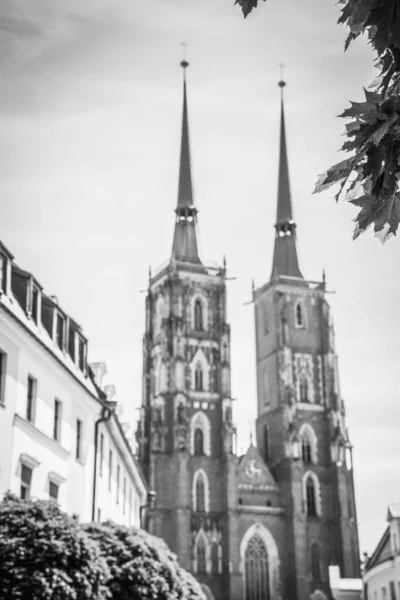 Schöne Kirchen Von Breslau Sehenswürdigkeiten Reisen Europa — Stockfoto