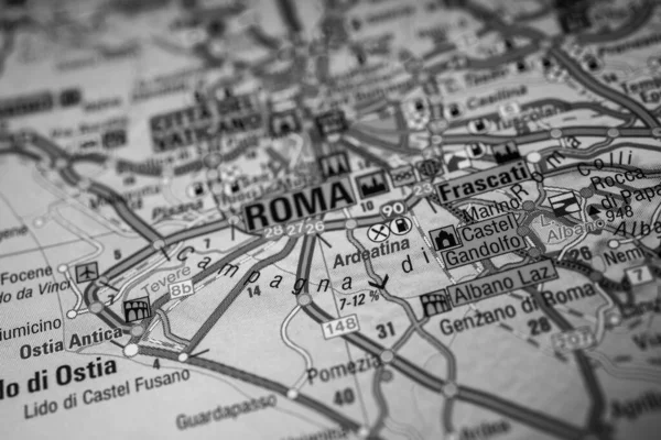 Mapa Viajes Roma Italia — Foto de Stock