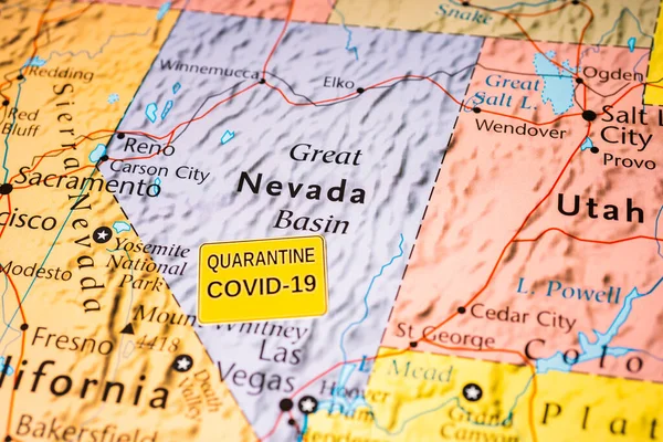 ネバダ州Covid 19検疫の背景 — ストック写真