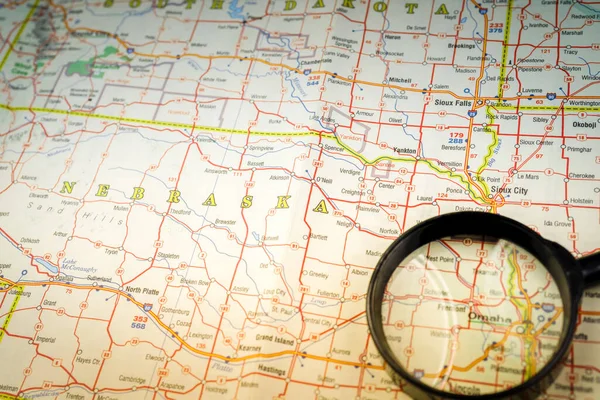 Omaha Mapa — Foto de Stock