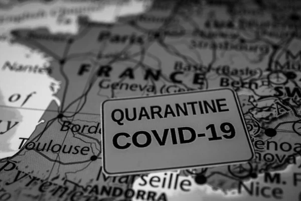France Coronavirus Covid Quarantine — Stock Photo, Image