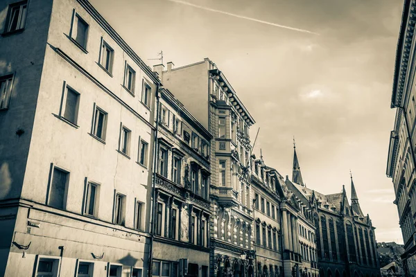 Πανέμορφοι Όμορφοι Δρόμοι Του Wroclaw — Φωτογραφία Αρχείου