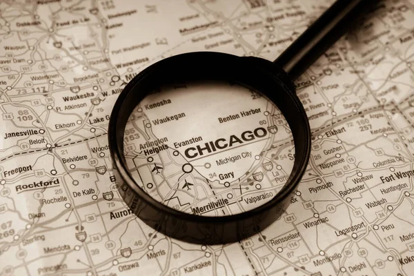 Chicago Map — Stock Photo, Image