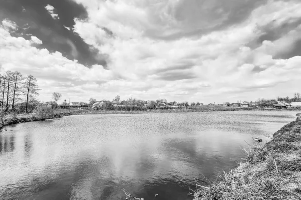 Pêche Repos Rural Contexte Sur Thème Des Loisirs — Photo