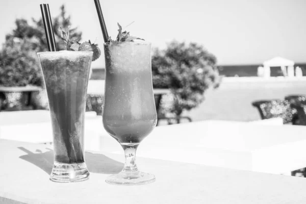 Cocktails Bar Van Resort Aan Zee — Stockfoto