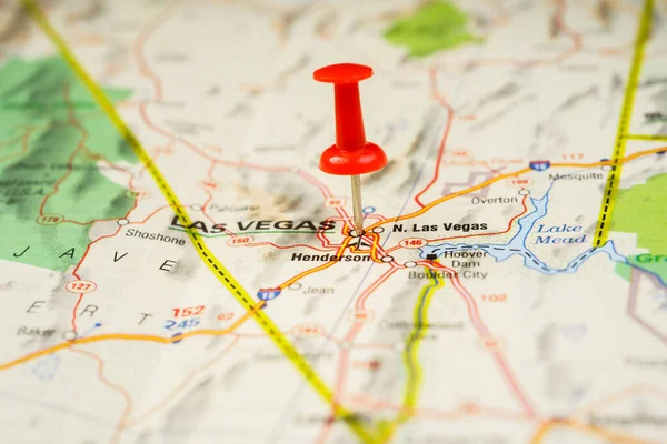 Las Vegas Abd Harita Arka Planı — Stok fotoğraf