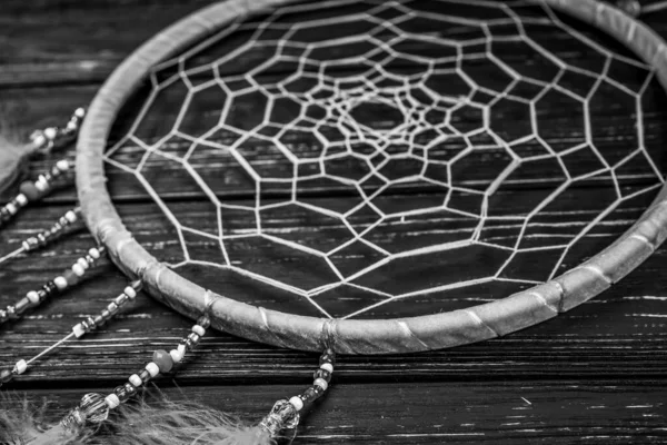 Dreamcatcher Sur Fond Art Bois — Photo