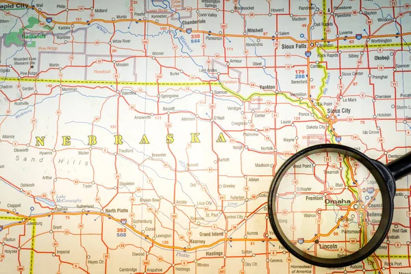Omaha Mapa — Foto de Stock
