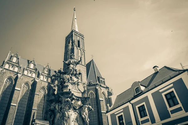 Lindas Igrejas Wroclaw Atrações Viajar Para Europa — Fotografia de Stock