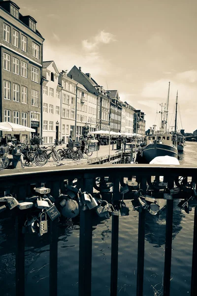 Gatorna Och Attraktioner Köpenhamn Resa Till Köpenhamn — Stockfoto