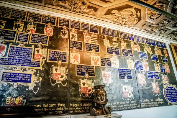 Kopenhag, Danimarka - 24 Temmuz - 24 Temmuz 2019 'da Danimarka' nın başkenti Kopenhag 'da Kral IV. Christian tarafından inşa edilen Rosenborg Kalesi