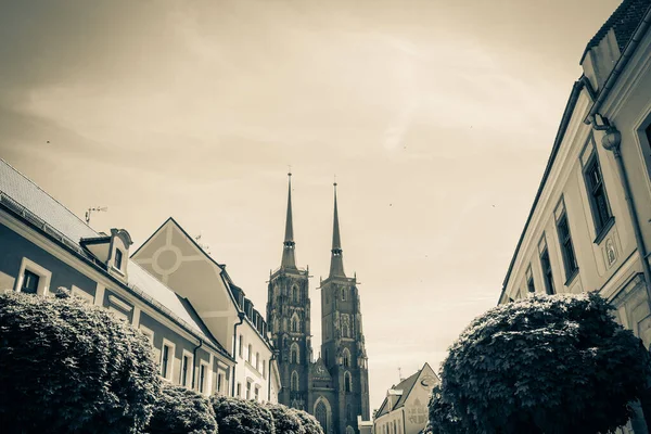 Architektura Starého Polského Města Vratislav — Stock fotografie