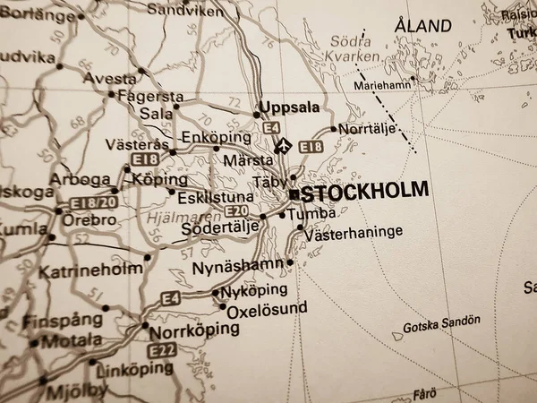 Stockholm Färdplan För Europa — Stockfoto