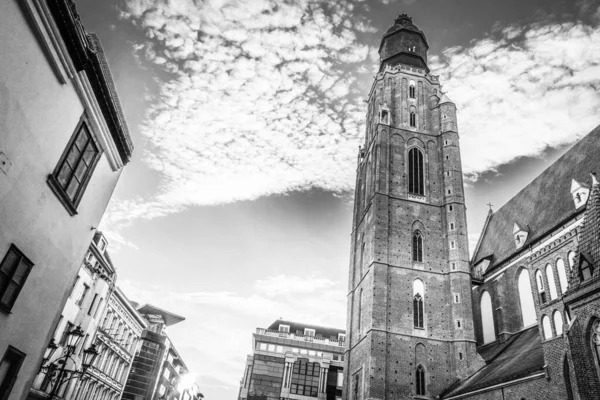 Wroclaw Centrala Torget Med Gamla Färgglada Hus — Stockfoto