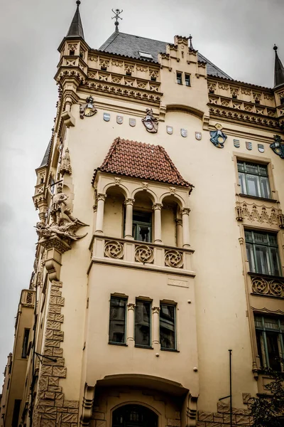 Πράγα Τσεχία Σεπτεμβρίου Όμορφοι Δρόμοι Και Αρχιτεκτονική Του Φθινοπώρου Πράγα — Φωτογραφία Αρχείου