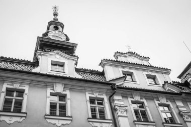 Güz Prag 'ın güzel sokakları ve mimarisi