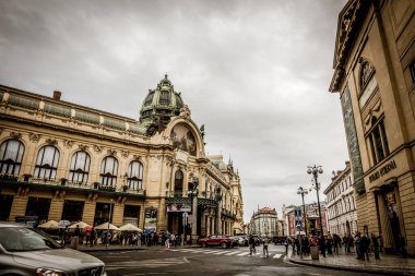 Prag, Çek Cumhuriyeti - 21 Eylül, Prag 'ın güzel sokakları ve mimarisi