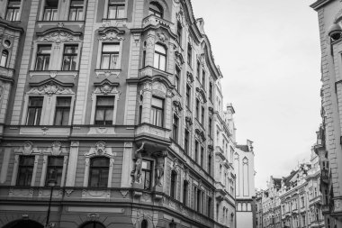 Güz Prag 'ın güzel sokakları ve mimarisi