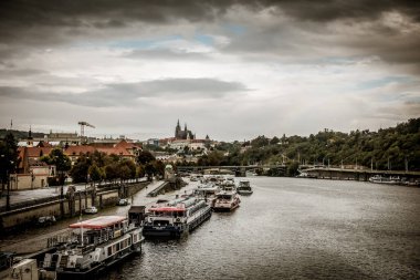 Prag, Çek Cumhuriyeti - 21 Eylül, Prag 'ın güzel sokakları ve mimarisi