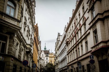 Prag, Çek Cumhuriyeti - 21 Eylül, Prag 'ın güzel sokakları ve mimarisi