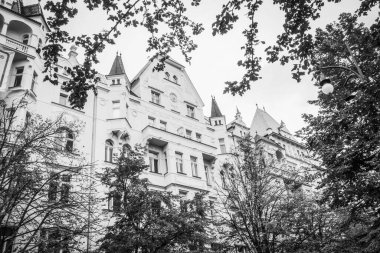 Güz Prag 'ın güzel sokakları ve mimarisi