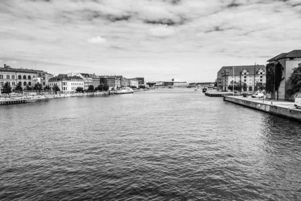 Όμορφη Δρόμους Της Κοπεγχάγης Ταξιδιωτικό Υπόβαθρο — Φωτογραφία Αρχείου