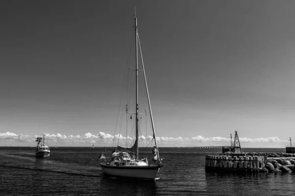 Beau Port Danois Avec Des Yachts — Photo