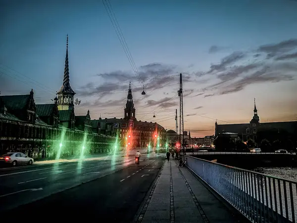 Köpenhamn Sommar Vacker Arkitektur Resa Bakgrund — Stockfoto