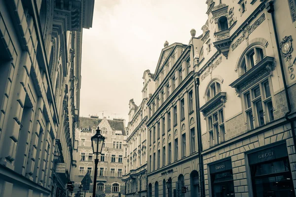 Piękne Ulice Architektura Jesiennej Pragi — Zdjęcie stockowe