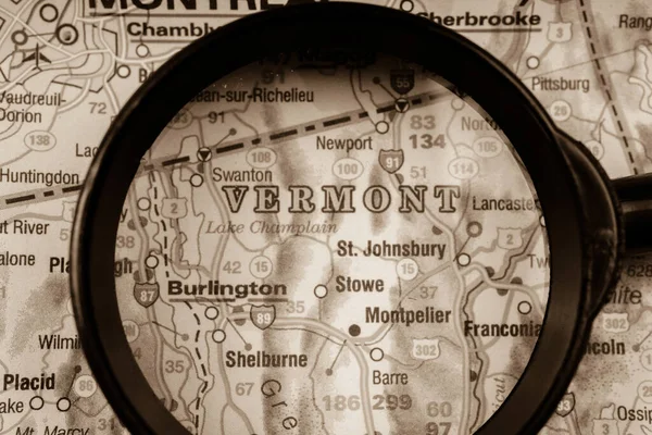 Haritada Vermont — Stok fotoğraf