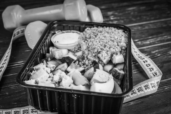 닭고기 견과류 샐러드 — 스톡 사진