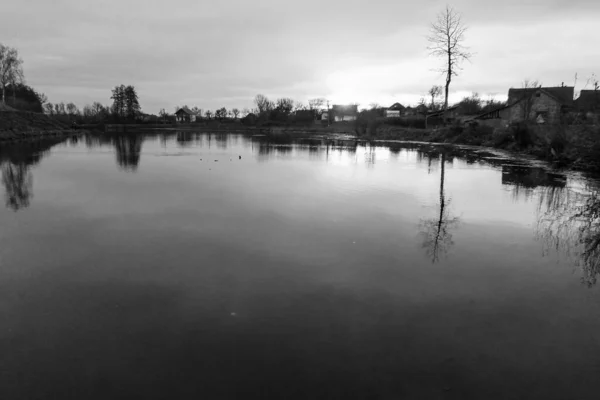 Pesca Del Luccio Sul Lago Attività Ricreative Pesca — Foto Stock