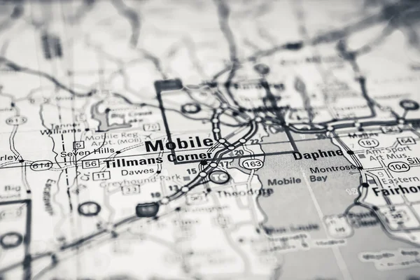 Mobile Tle Mapy Usa — Zdjęcie stockowe