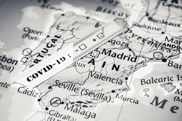 Spain map Coronavirus Covid-19 Quarantine