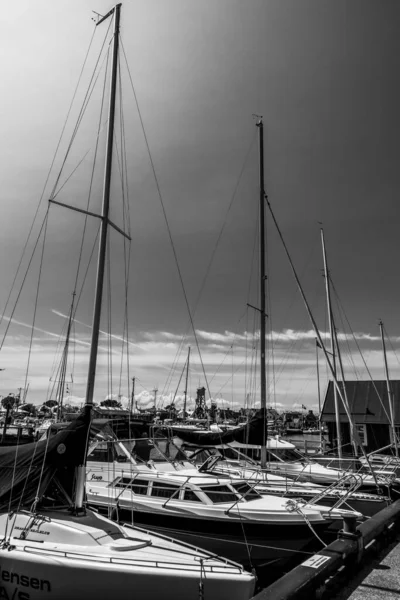 Beau Port Danois Avec Des Yachts — Photo