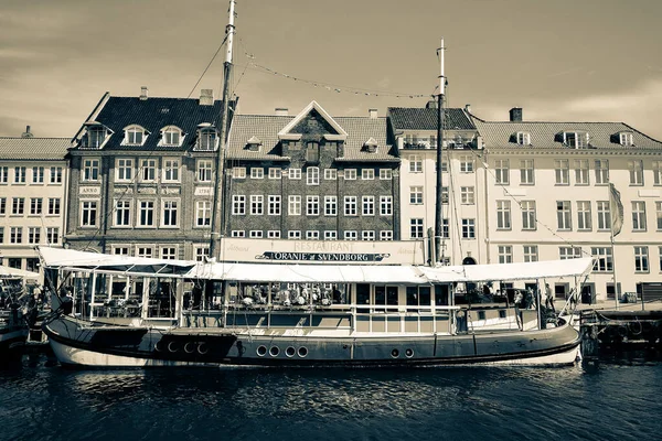 Улицы Достопримечательности Копенгагена Поездка Копенгаген — стоковое фото