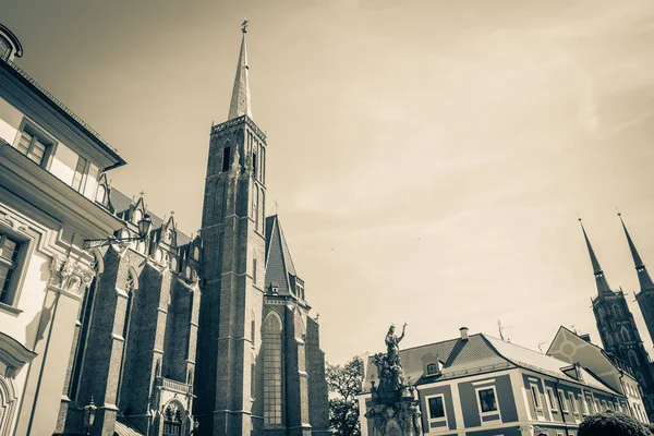 Vackra Kyrkor Wroclaw Sevärdheter Resor Europa — Stockfoto