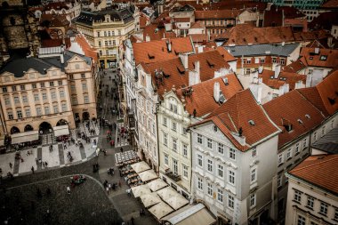 Prag, Çek Cumhuriyeti - 21 Eylül, Prag 'ın güzel sokakları ve mimarisi