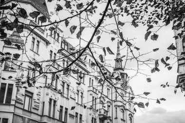 Güz Prag 'ın güzel sokakları ve mimarisi