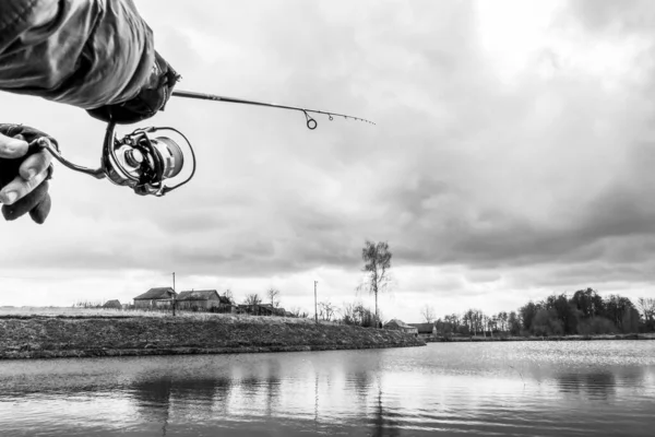 Pesca Recreación Aire Libre Fondo Del Lago —  Fotos de Stock
