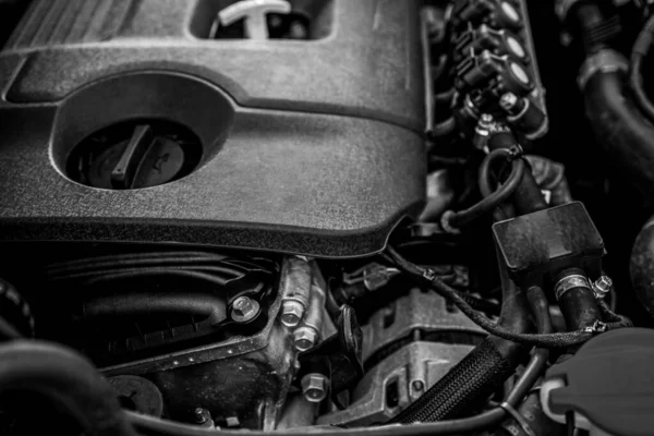 自動車技術の背景のエンジン — ストック写真
