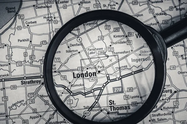 London Usa Térképen Utazási Háttér — Stock Fotó